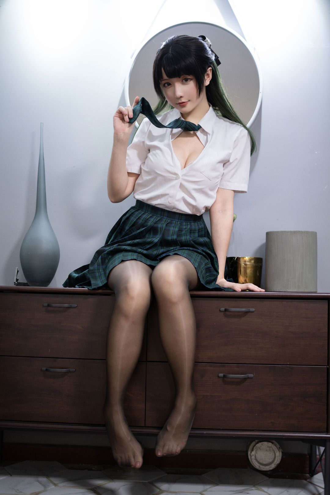 [COS写真]星之迟迟–JK-绿插图8